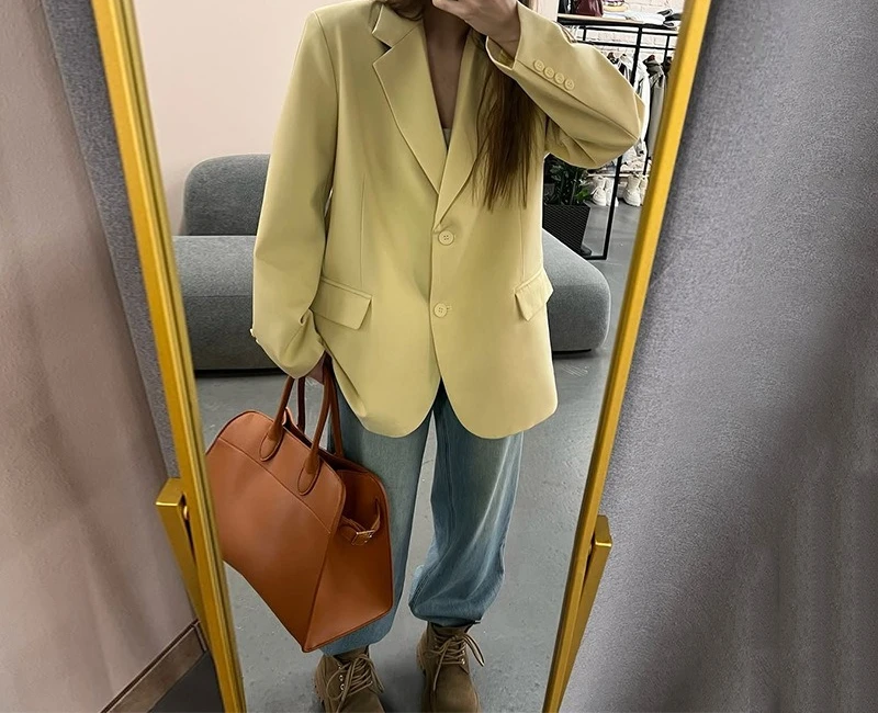 Women's Clothing 2025 Summer New Fashion Loose Casual Simple Long Sleeved Jacket Top - Image 2