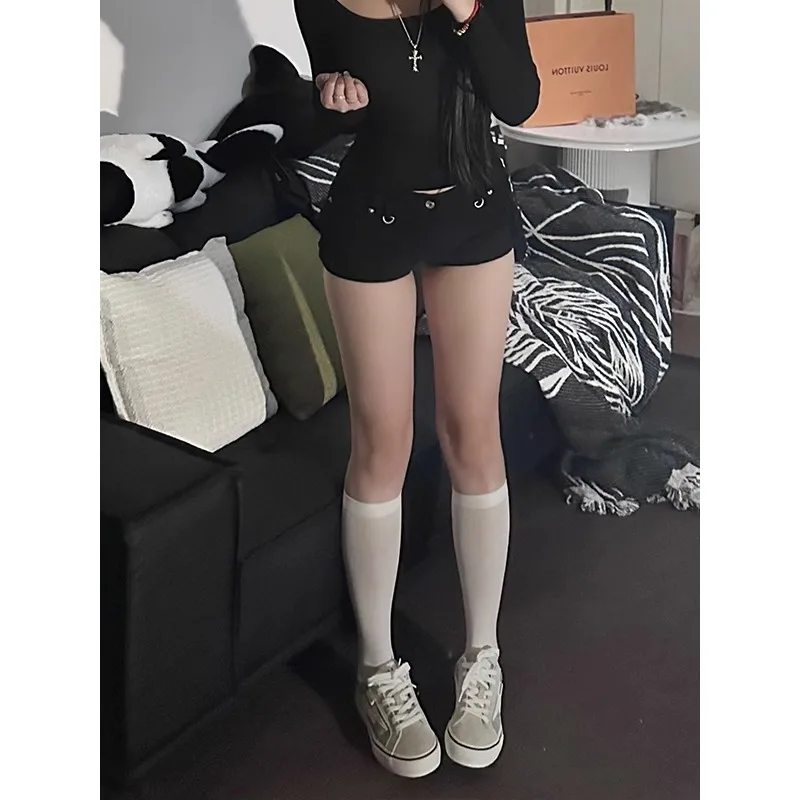 Woman Jeans for Women Low Rise Jeans Baggy Denim Shorts Big Size Women's Pants Coquette Summer Clothes Shoujo Girl Style Jorts - Image 6