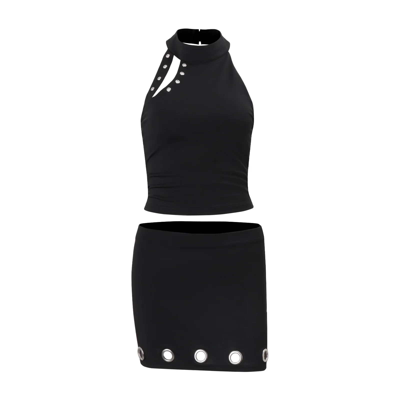 Women's Clothing 2026 Autumn New Design Short Vest Top Hip Skirt Set - Image 5