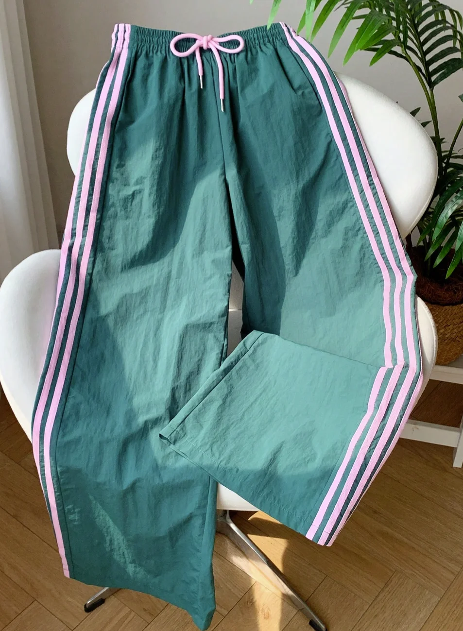 Women's clothing elegant, casual, fashionable, outdoor sports slimming, versatile, elastic waist pants - Image 3
